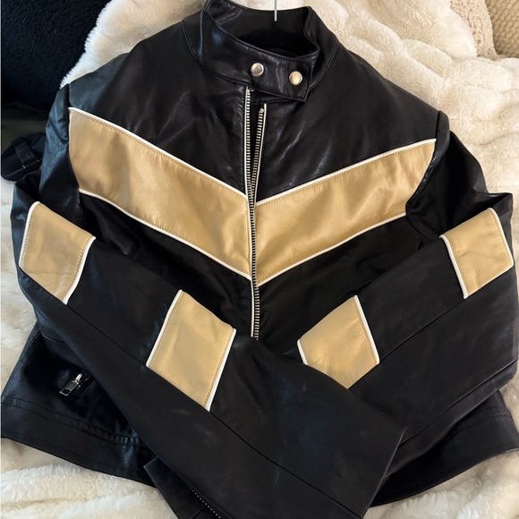 DLYN women’s faux leather jacket worn only once.  Like new. Size Small - Picture 1 of 4